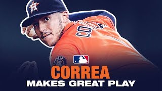 Correa's outstanding diving stop