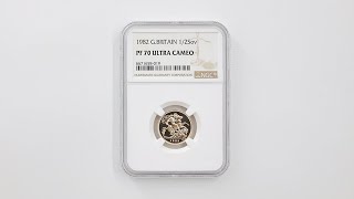 1982 英国 エリザベス2世 ソブリン 金貨 1/2 ポンド プルーフ NGC PF