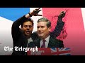 Moment Keir Starmer is glitter bombed by protester at Labour Party Conference