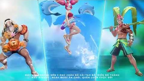 [Trang phục SS] Gildur, Krixi và Lữ Bố tiệc bãi biễn - Garena Liên Quân Mobile