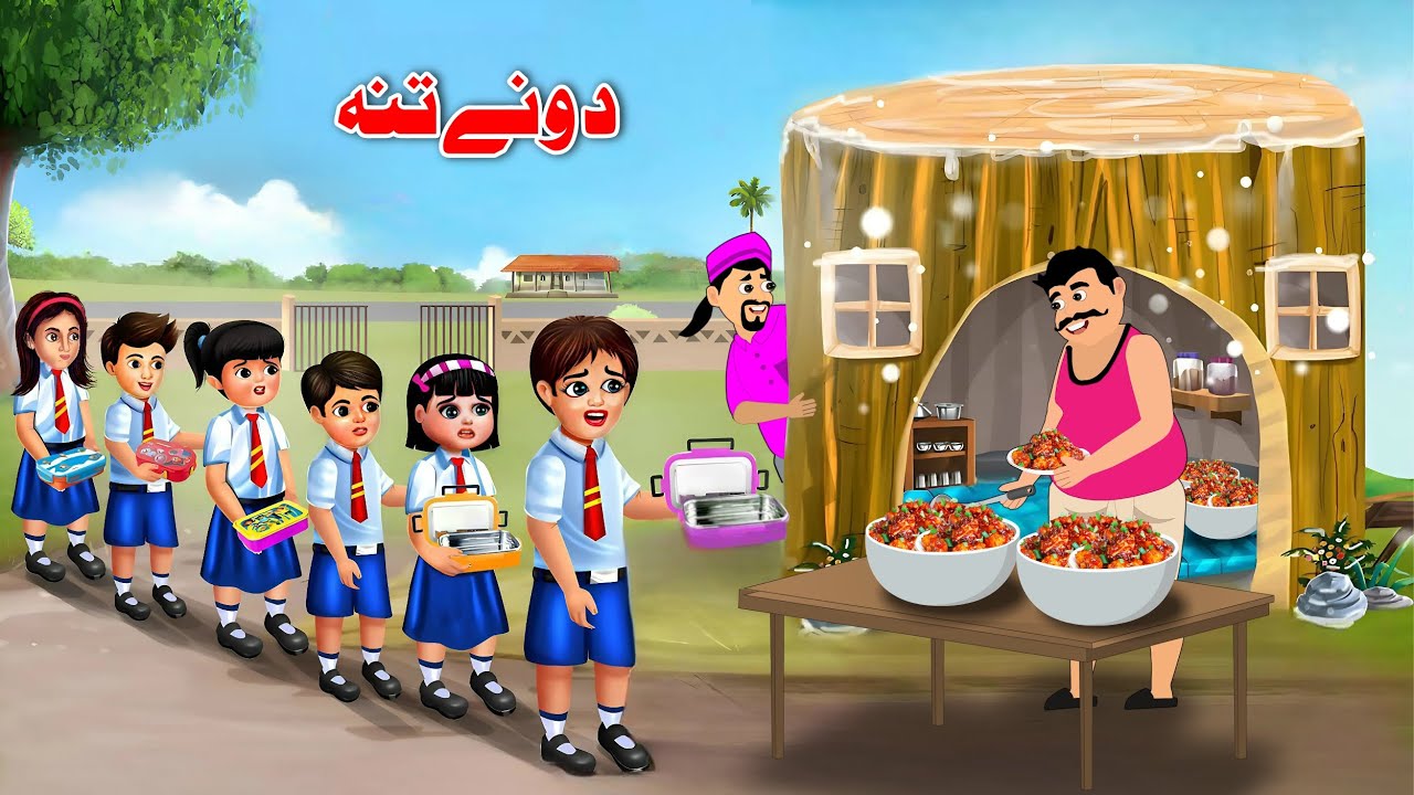 Tree Trunk Mystery | Pashto Cartoon Story | Educational & Moral Animation 2025