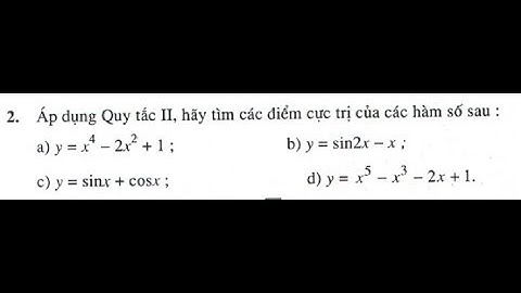 Giải bài tập toán bài 2 lớp 12 năm 2024