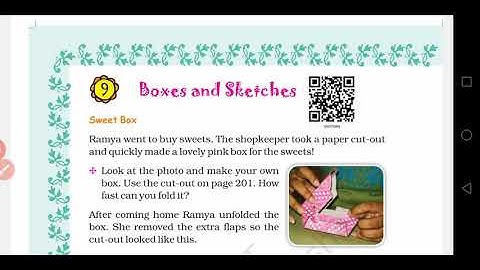 Chapter tour. Boxes and sketches. Class 5 maths