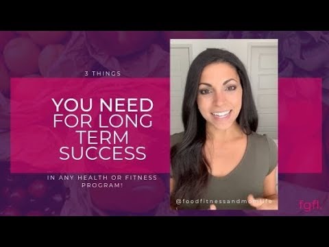 3 Things You Need to be Successful in Any Health / Fitness Program!