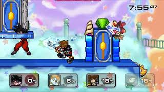 Super Smash Flash 2 v0.9b - Goku Resprite Gameplay (MOD)