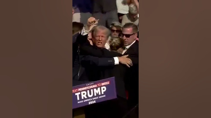 Secret Service dogpile on top of President Trump after shots fired during Rally in PA.
