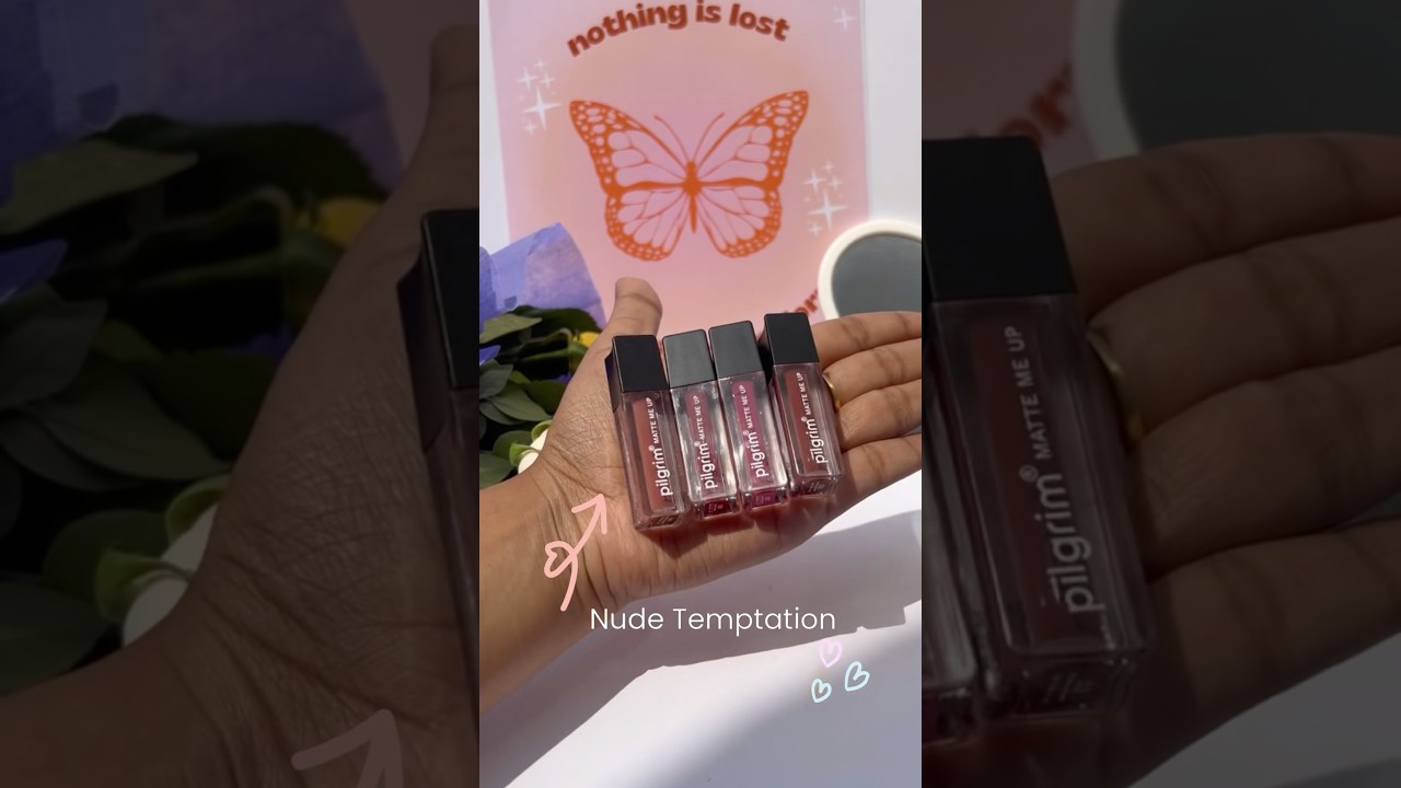 Pilgrim 4 in 1 Mini Liquid Lipstick Review 💋Nude Temptation 