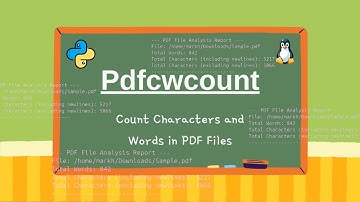 Count Characters And Words In PDF Files Using Python In Linux