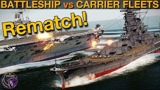 REMATCH! Can A WWII Battleship Super Fleet Beat A US Carrier Group? (Naval 13b) | DCS