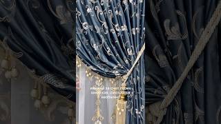Люкс комплект ⚜️Шторы из велюра с золотой вышивкой⚜️ #шторы #дизайнгостиной