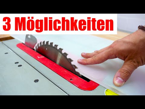 Video: Kann man Plexiglas mit einer Tischkreissäge schneiden?