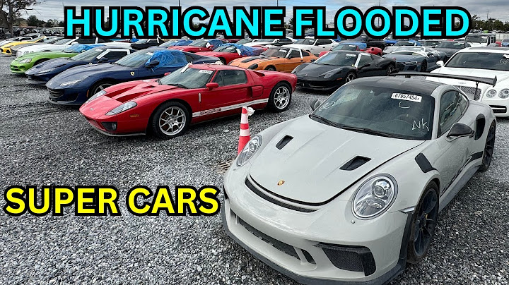 Rows of Hurricane Flooded Super Cars Florida Copart Going Cheap?