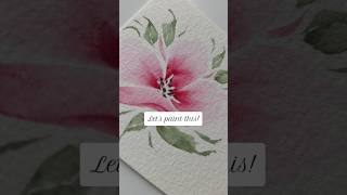Painting Soft Watercolor Flower with a Dagger Brush | One Stroke Technique #watercoloreffect