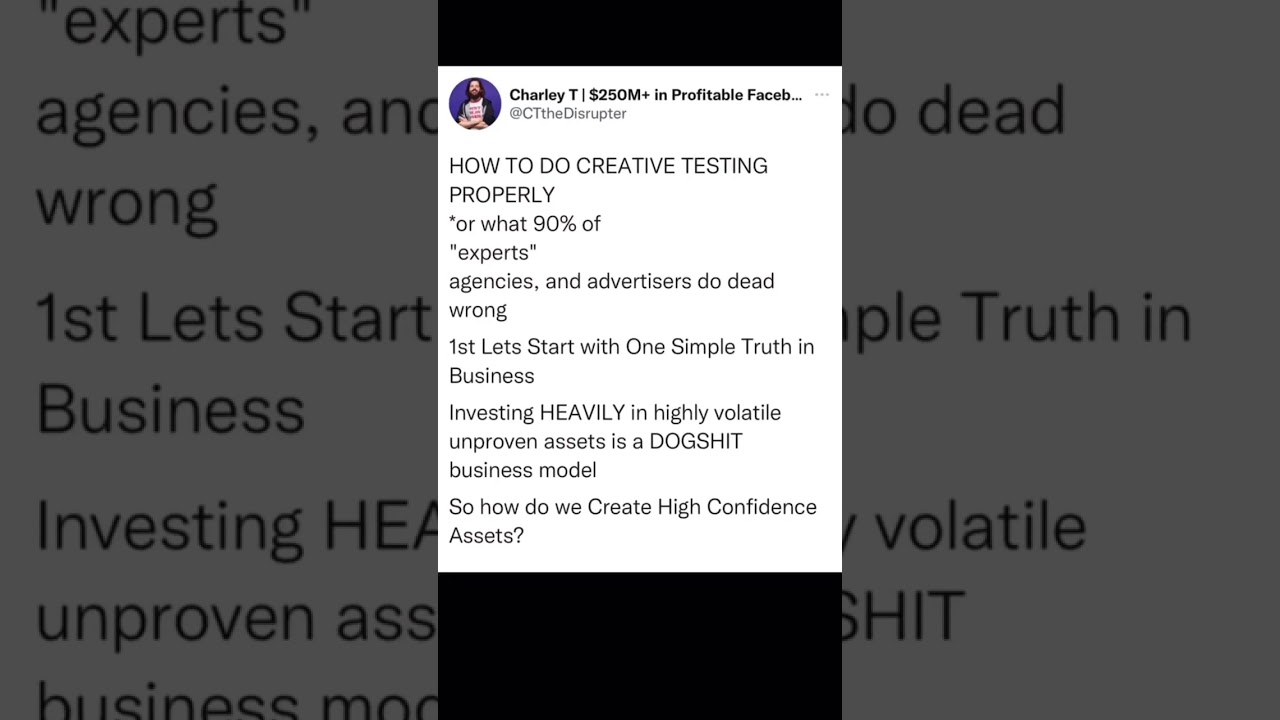 How to do Creative Testing with Facebook Ads!