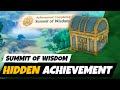 Sumeru hidden luxurious chest and achievement  summit of wisdom achievement
