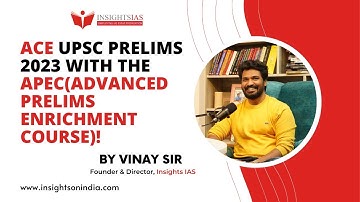 ACE the UPSC PRELIMS 2023 with APEC(Advanced Prelims Enrichment Course)|Scholarship Test on 11th Dec