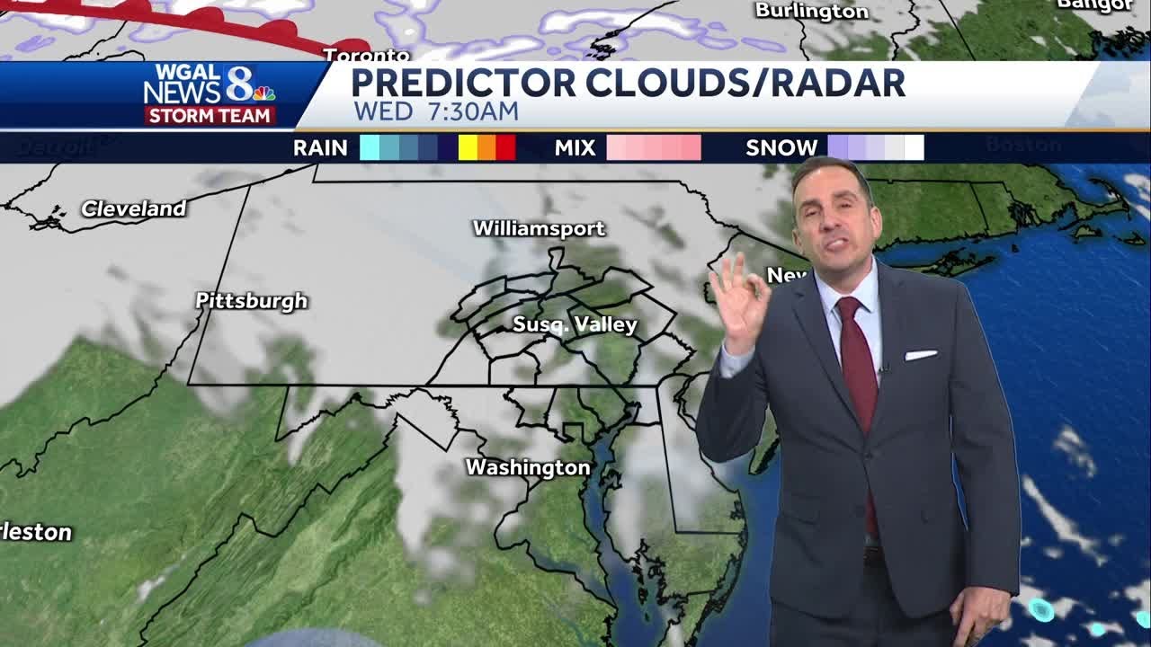 Chilly, Blustery Wednesday, Snow Showers Late Overnight - YouTube