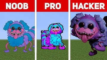 Pixel Art (NOOB vs PRO vs HACKER) PJ PUG-A-Pillar Poppy Playtime chapter 2 in Minecraft