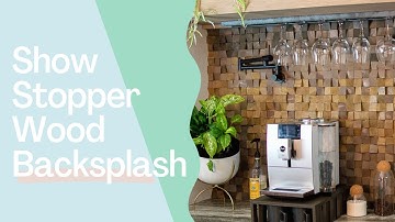 Unique Wood Backsplash DIY