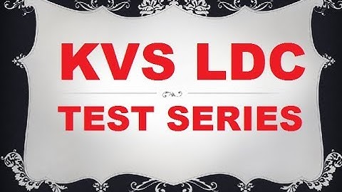KVS LDC TEST SERIES | Subject Wise
