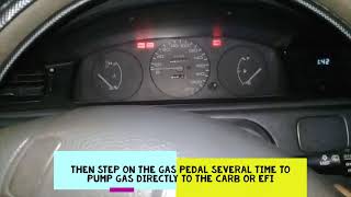 How to start a car that ran out of gas