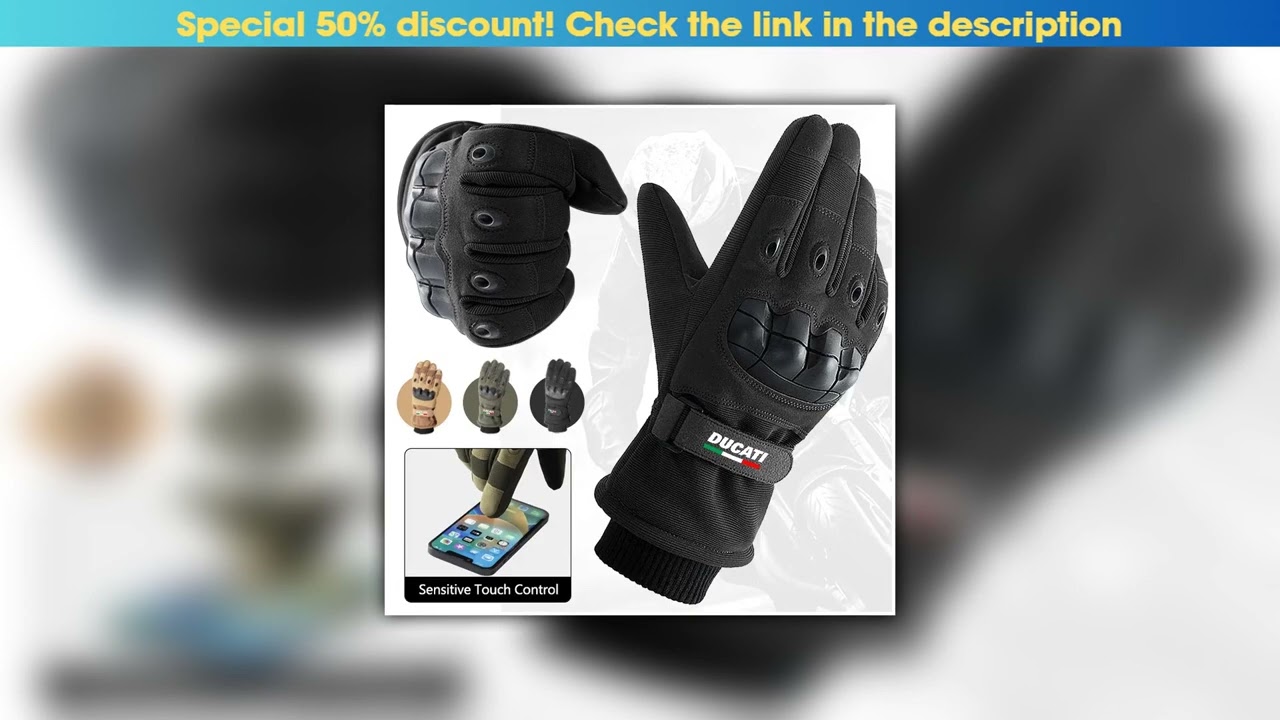 New Arrival Winter Cold-proof Motorcycle Gloves Full Finger Military Glove Outdoor Sport Motorbike•