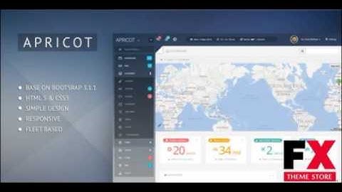 Preview Apricot Bootstrap 3 Admin Dashboard Template TFx