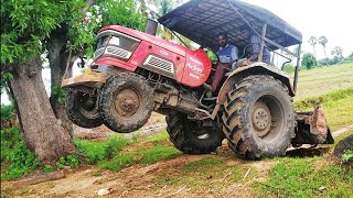 Mahindra Arjun 555 DI-i 2wd Tractor rotary tiller performance | #MahindraTractorpower | CTVL |