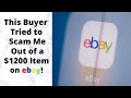My eBay Buyer Scam Story and A Real-Time eBay Return Unboxing