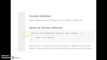User defined functions
