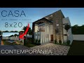 ESPECTACULAR CASA CONTEMPORÁNEA DE 8mx20m CON ROOF GARDEN Y ALBERCA | 3 RECÁMARAS | HOUSE  8mx20m