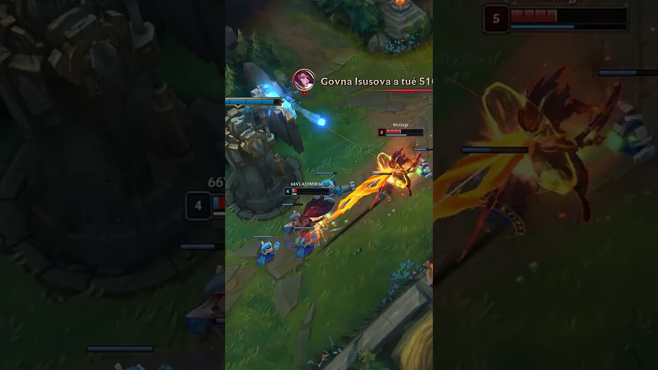 Yasuo tower dive Vladimir and Kai'sa Sona 