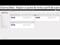 Sistema Odoo - Asignar punto de venta a un perfil de cajero