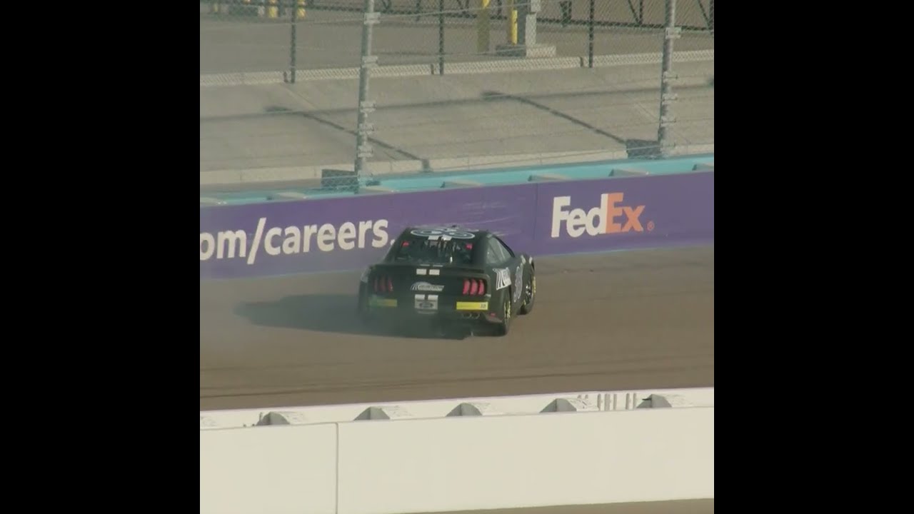 Wreck | Gilliland spins, makes contact with wall at Next Gen test | #shorts