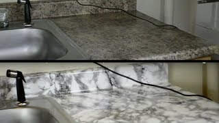 DIY Kitchen Countertop Makeover With Contact Paper (HD)