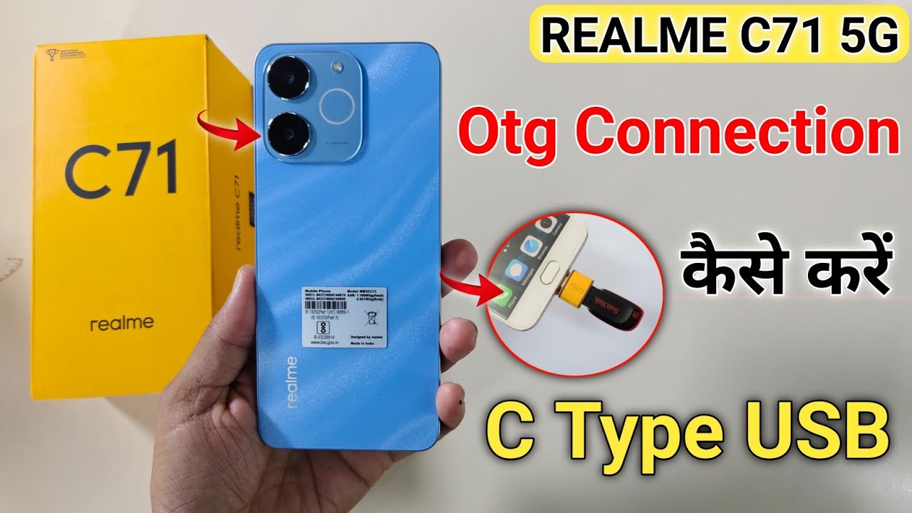how to enable otg setting in realme c71 mobile me || realme c71 otg on kaise kare