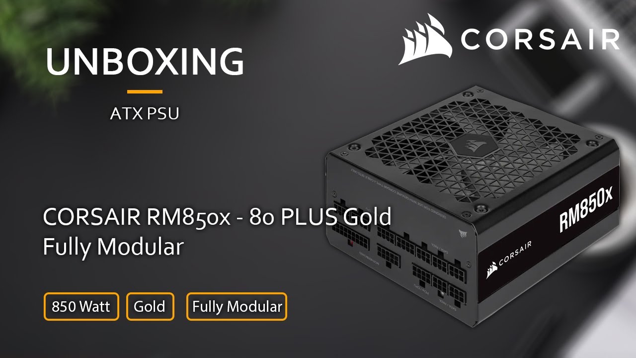 Corsair RM850x (2021) - 850 Watt 80 PLUS Gold Fully Modular ATX