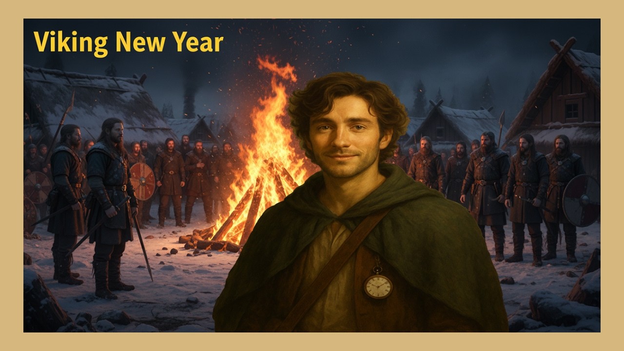Clyde Watches a New Year Bonfire Fade in Viking Scandinavia A Sleepy Time Traveler ASMR Story