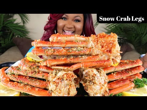 SEAFOOD BOIL MUKBANG , SNOW CRAB LEGS , BLOVES SAUCE