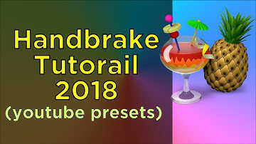 Presets for Handbrake 1.1.0 tutorial 2018