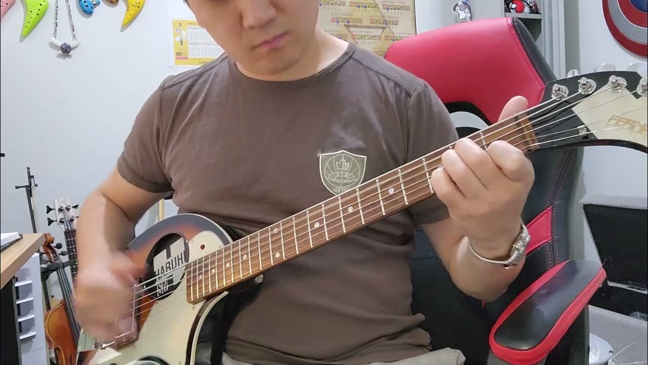 Electric Guitar tuned ADGCEA (octave guitalele or baritone guitar