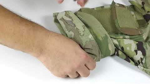 How To Roll Your Uniform Sleeves Camouflage Out
