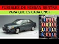 FUSIBLES EN ESPAÑOL DE NISSAN SENTRA 2000 - 2006*