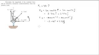 Determine the resultant force breaking down the forces | Doovi