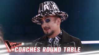Modern music and writing with happiness (Coaches Round Table) | The Voice Australia 2019