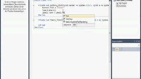 Visual Basic - Click game tutorial