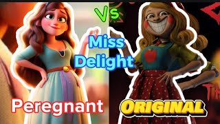 Poppy Playtime Chapter 3 | Miss Delight | Original Vs Peregnant TRANSFORME