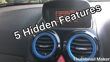 5 Hidden Features *Vauxhall Corsa VXR*