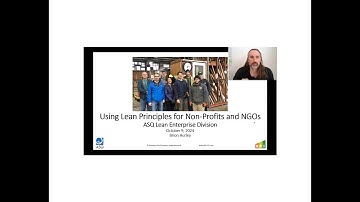 Oct 2024 - Transforming Nonprofits and NGOs Using Lean Principles with Brion Hurley