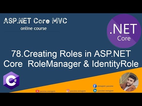 78. Creating Roles in ASP.NET Core  RoleManager & IdentityRole in Darija Arabic